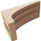 Ekena Millwork 5"W x 10"D x 5"H Wide Rockford Rough Cedar Woodgrain TimberThane Corbel, Primed Tan CORUR05X10X05ROCRCPR - alternate 5